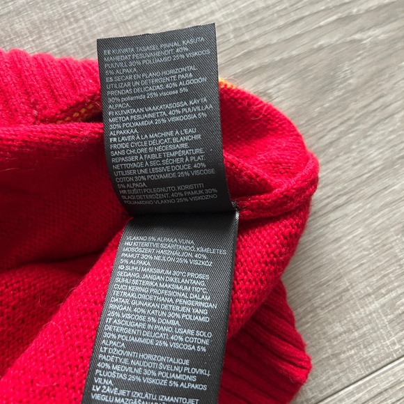 H&M L.O.G.G. Red Knit Mini Dress – Size S - Picture 10 of 10